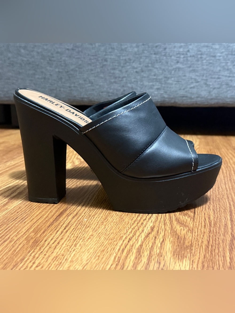 Harley Davidson Platform Heels Sandals Size 9